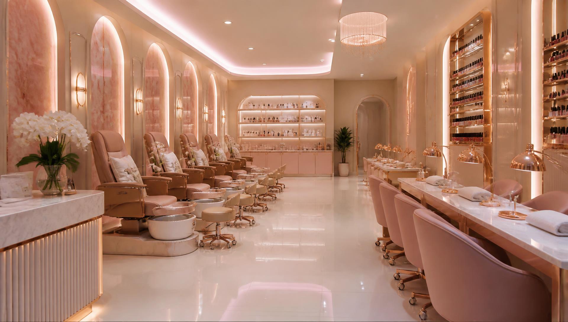 Forever Pink Beauty Group salon interior